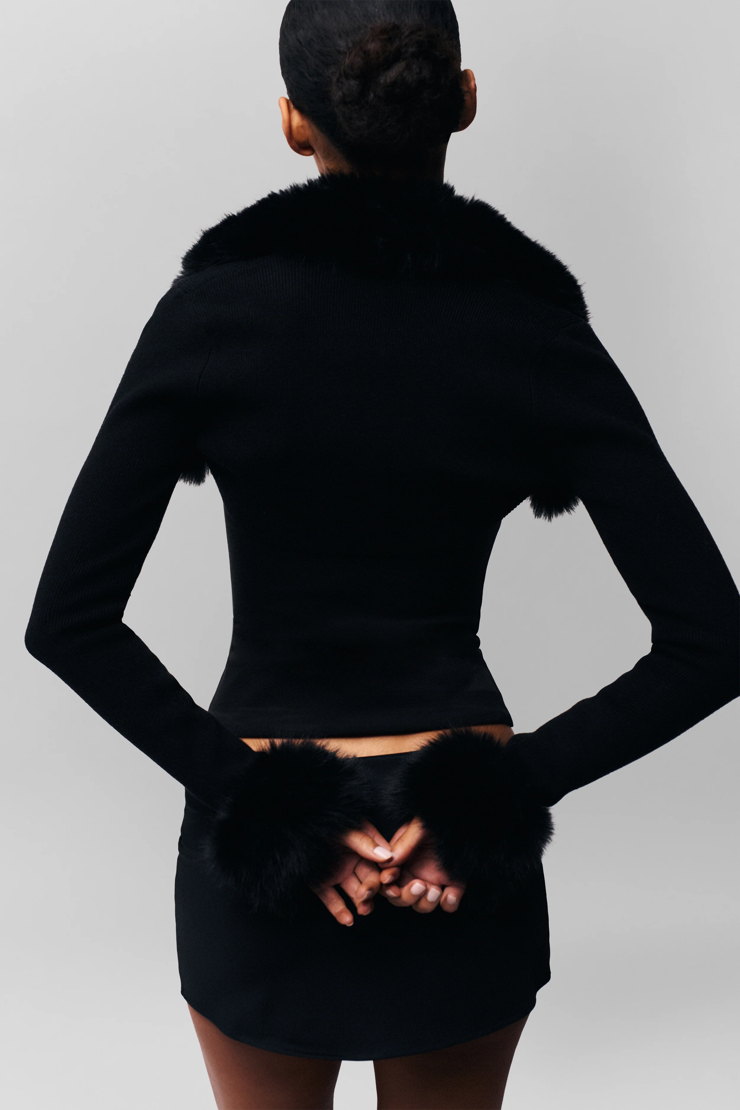 Faux Fur Knit Bolero - Image 3