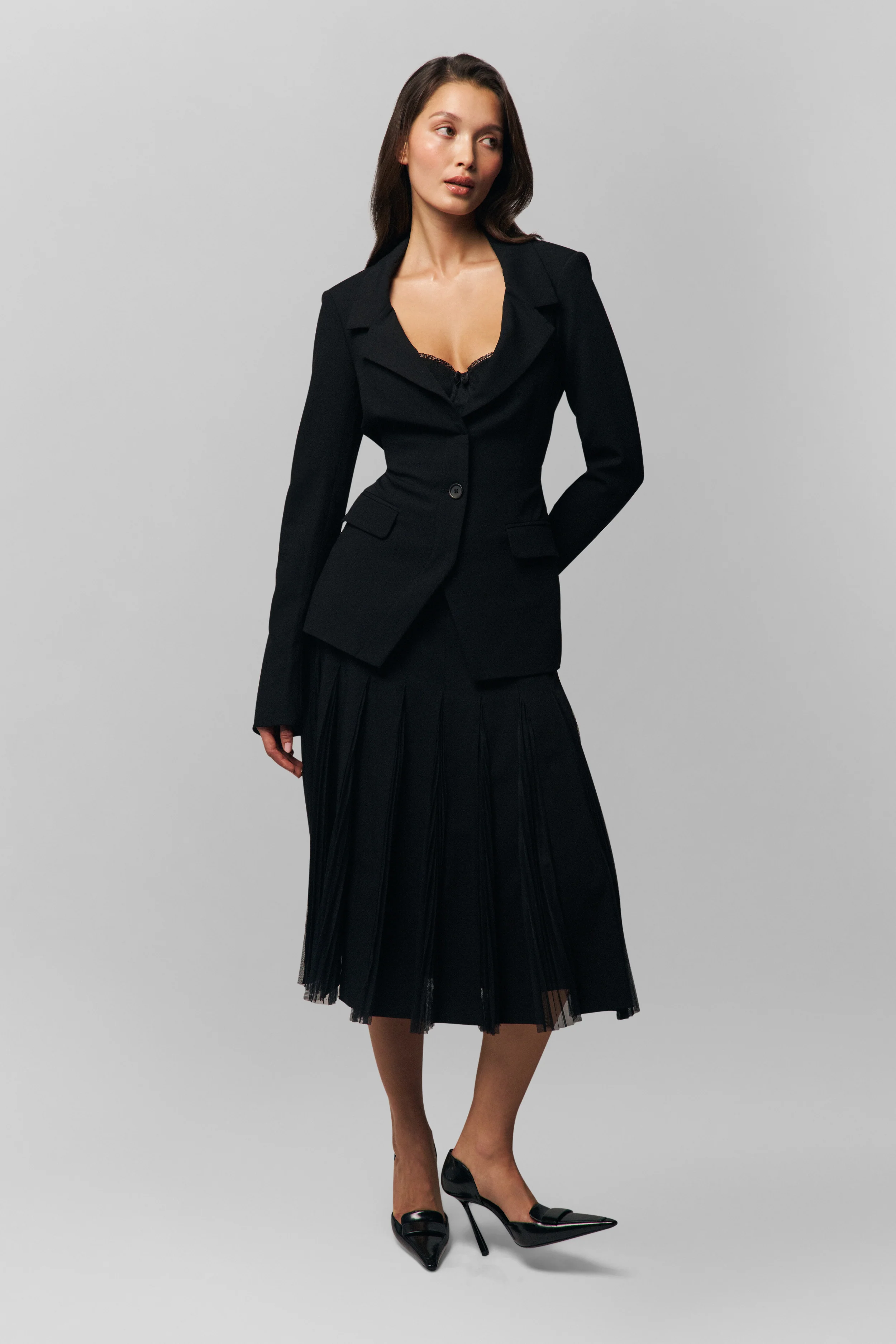 Gibson Chiffon Pleated Skirt - Image 3