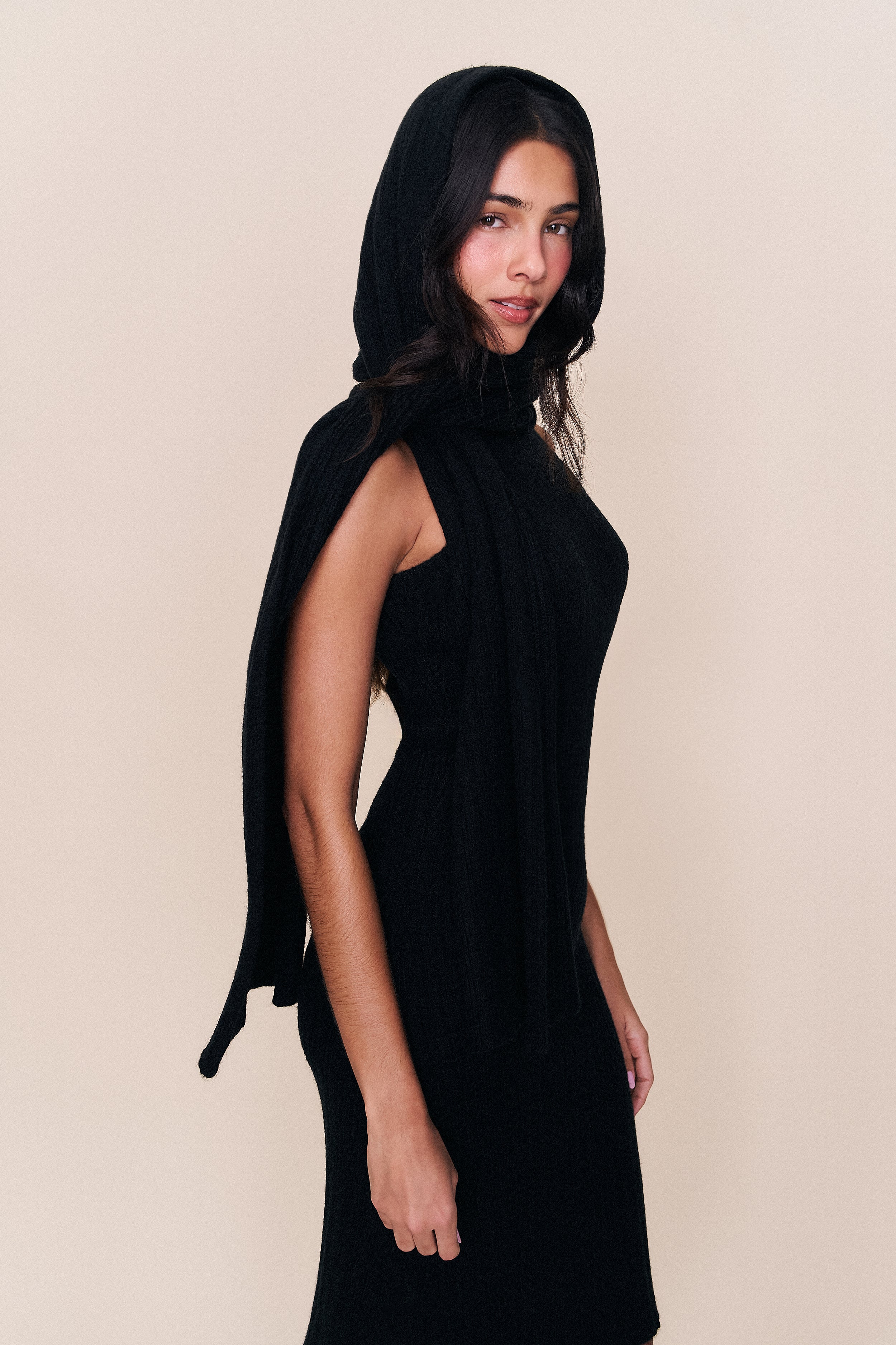Hooded Knit Dress - Image 2