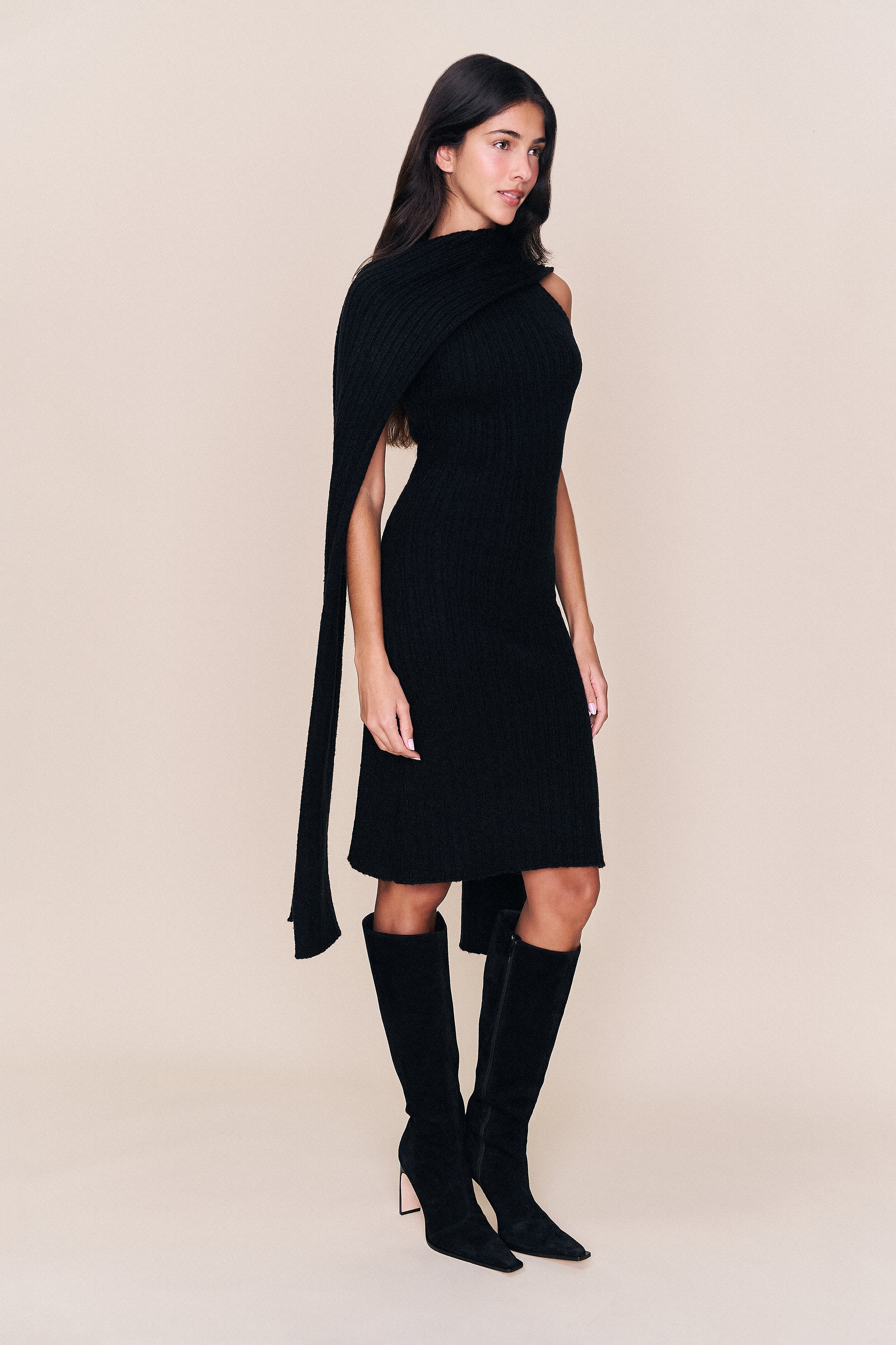 Hooded Knit Dress - Image 3