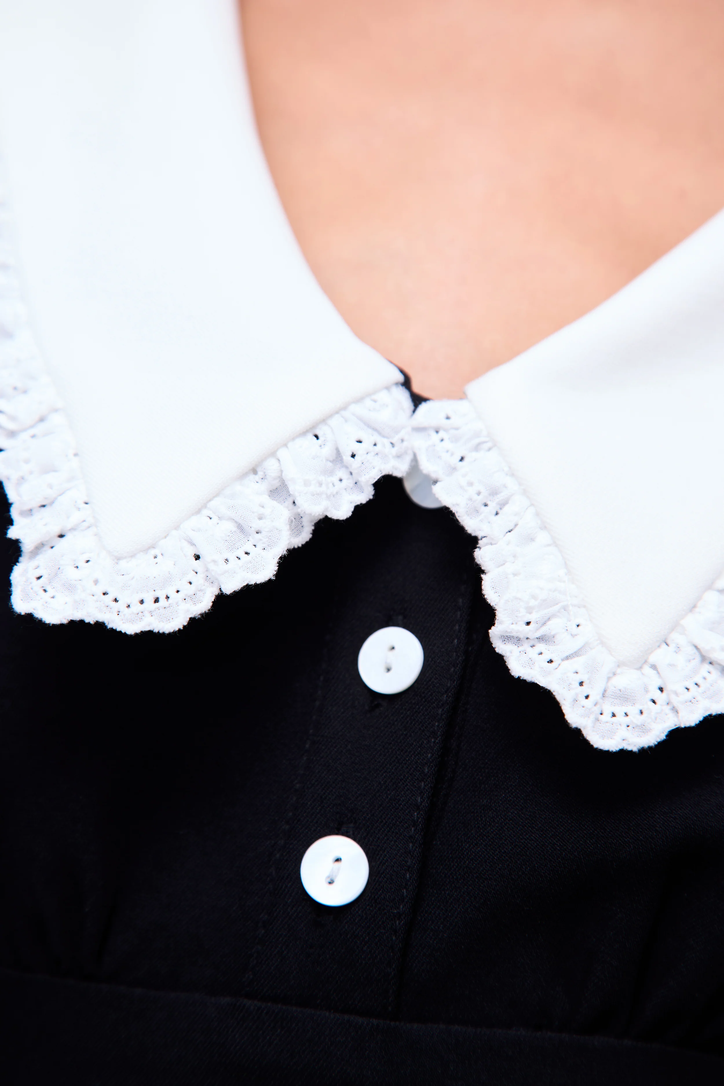 Jane Eyelet Mini Dress - Image 3