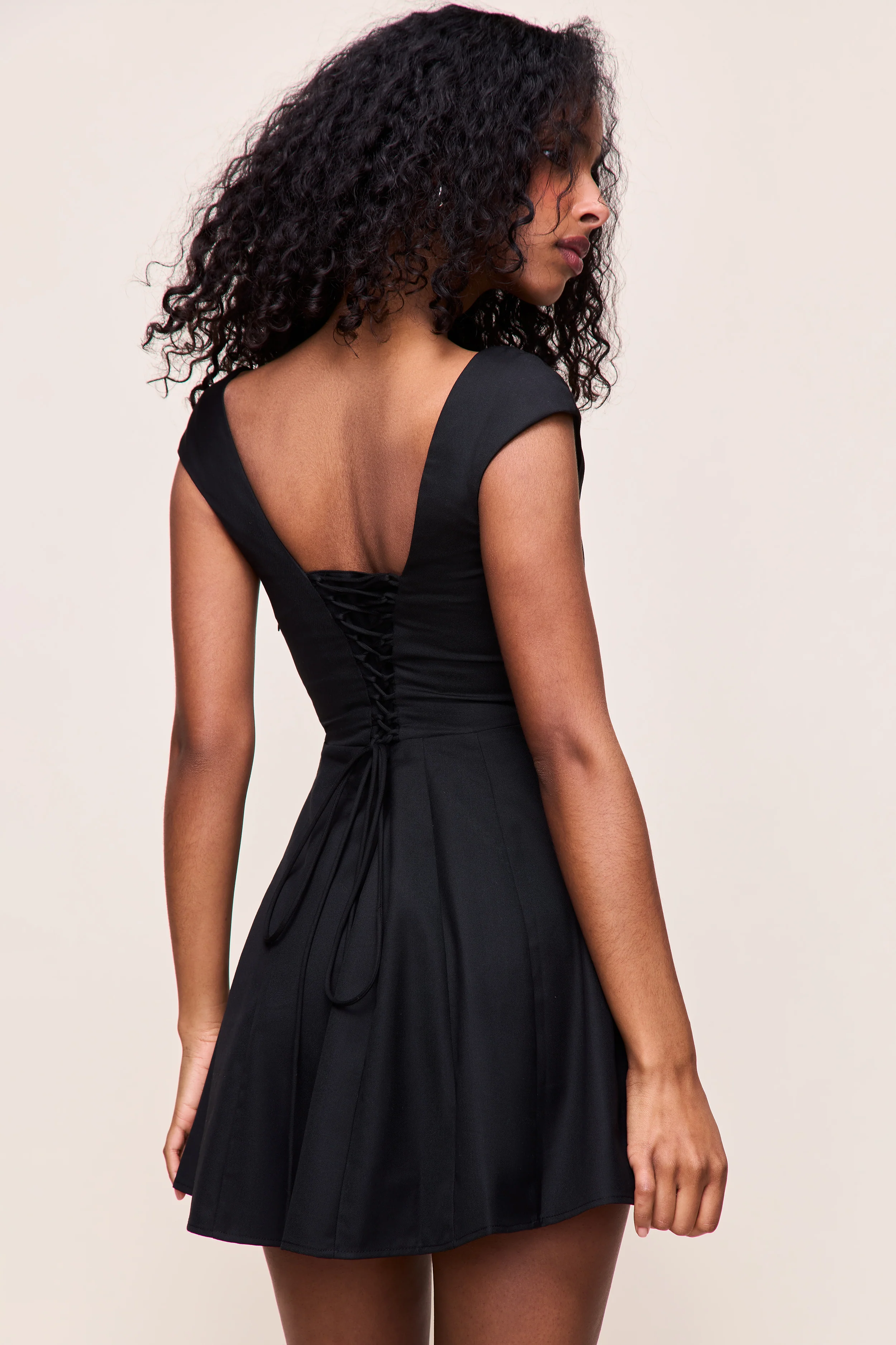 Leila Twill Mini Dress - Image 7