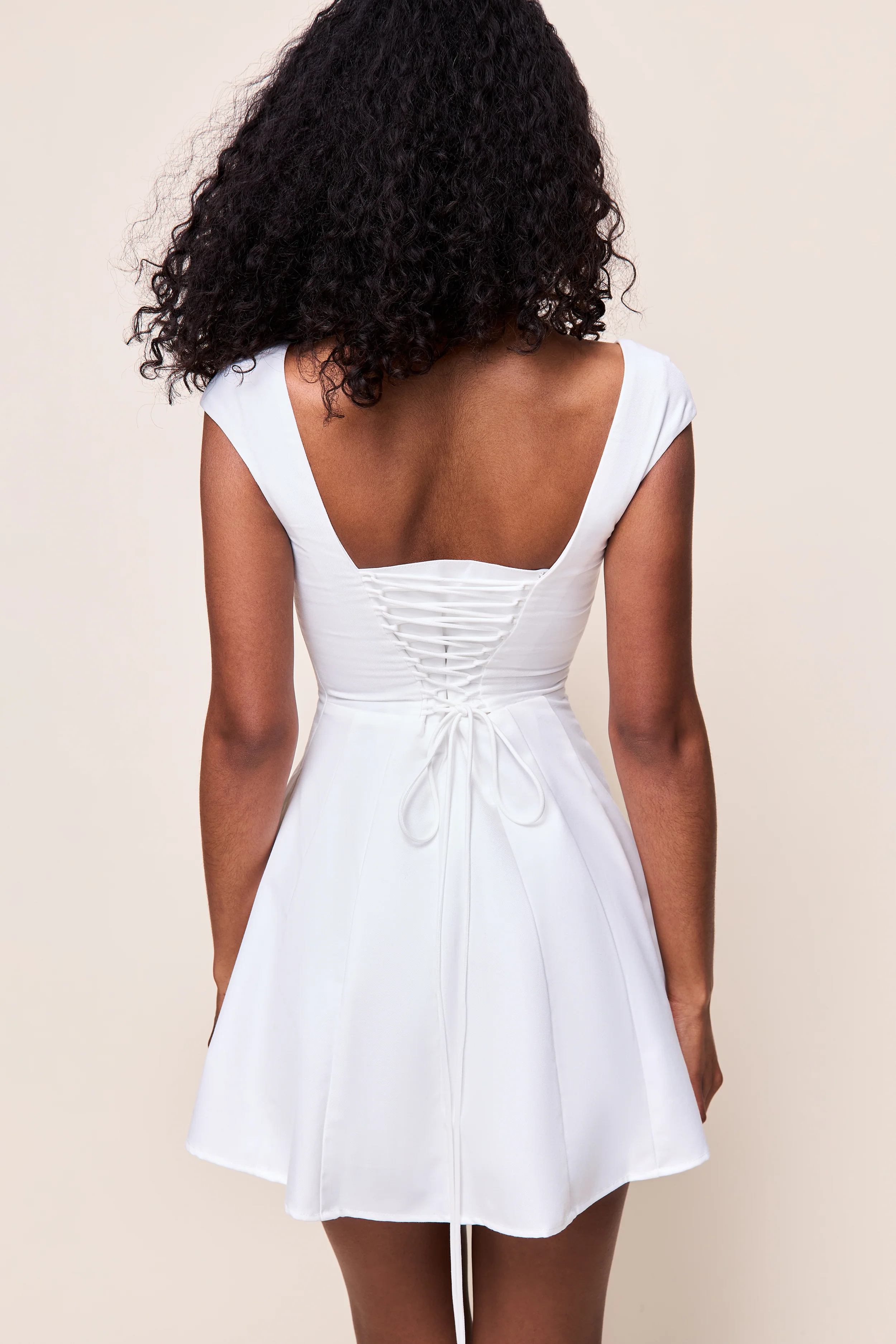Leila Twill Mini Dress - Image 6