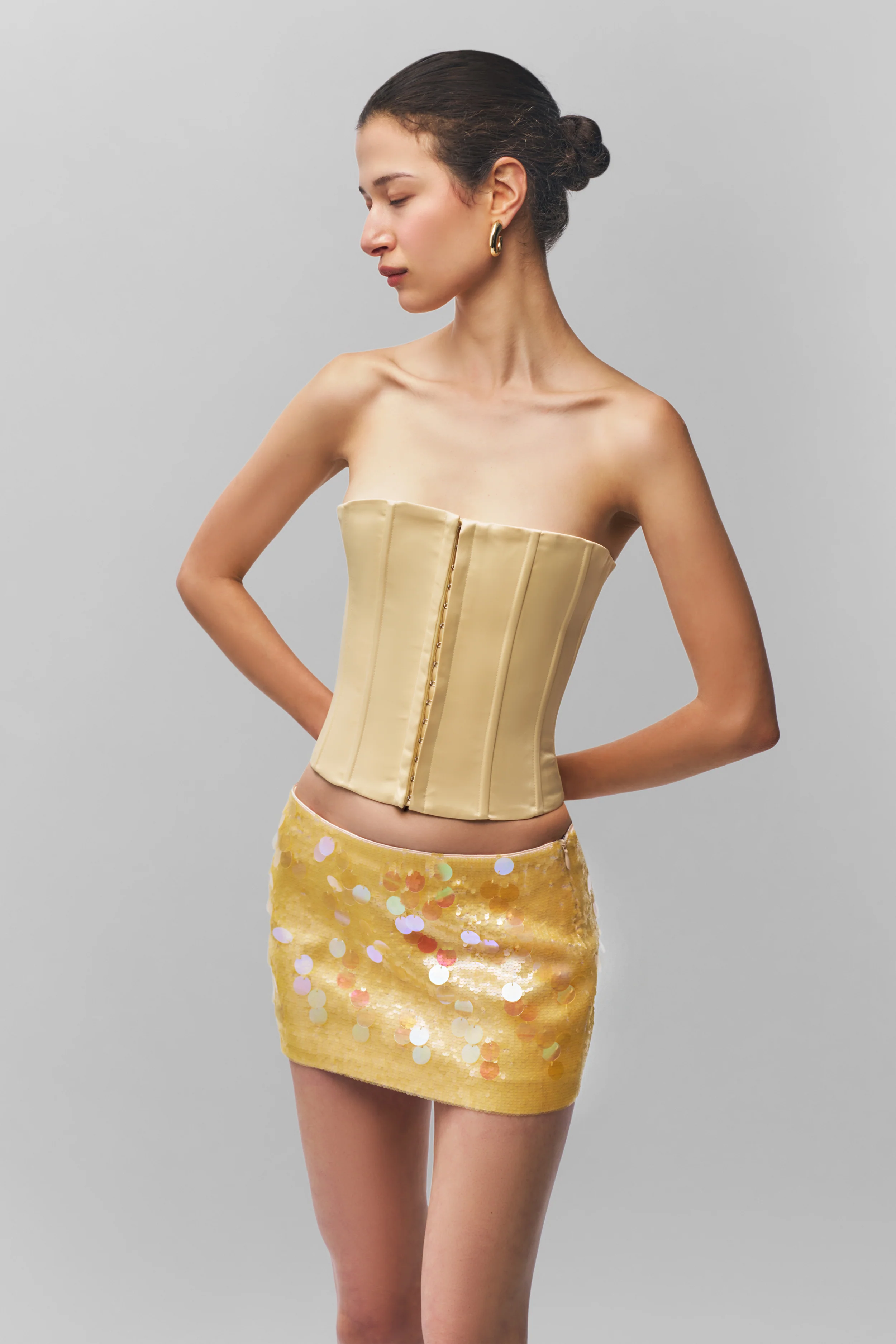 Low Rise Paillette Skirt - Image 5