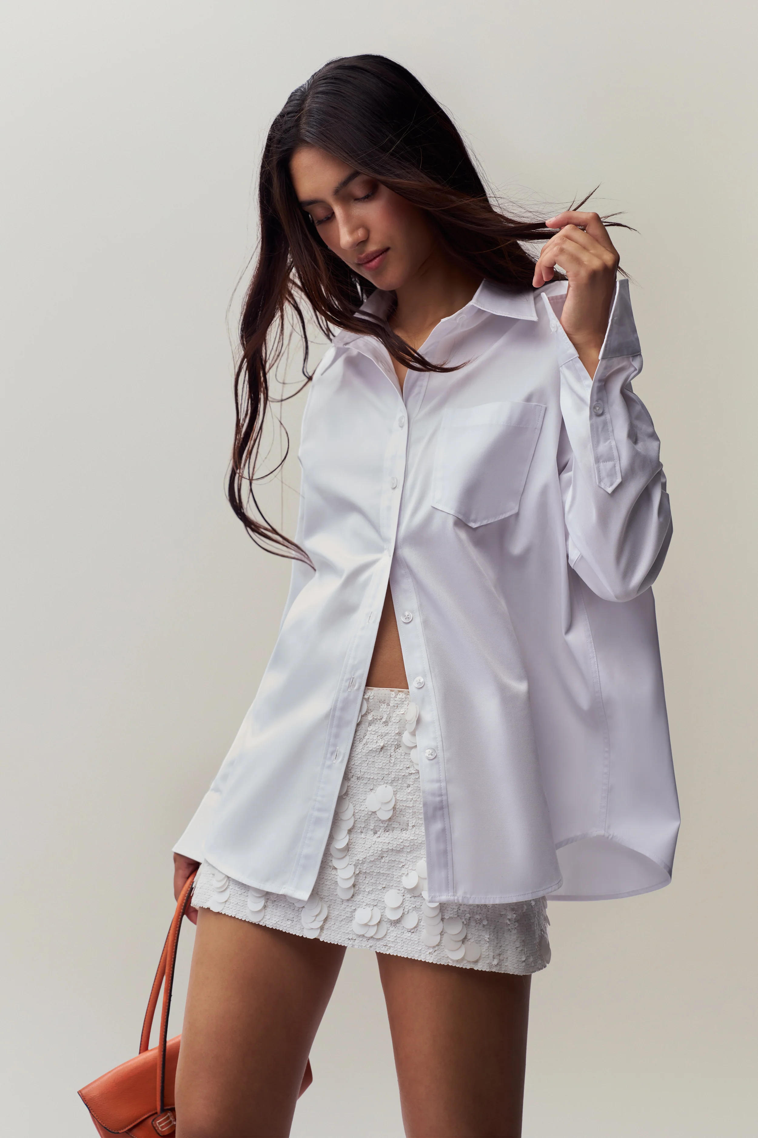 Low Rise Paillette Skirt - Image 8
