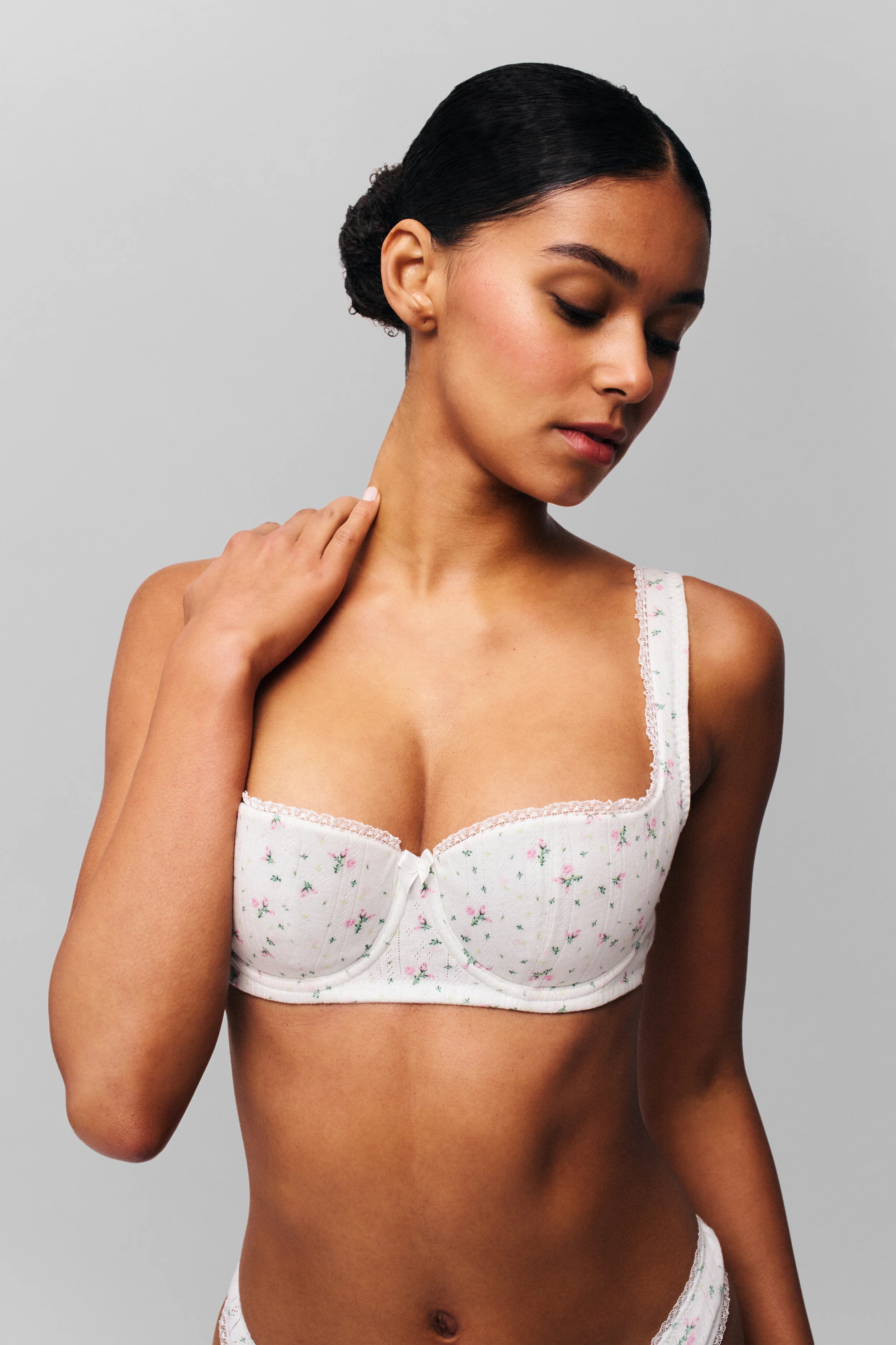Pointelle Balconette Bra - Image 7