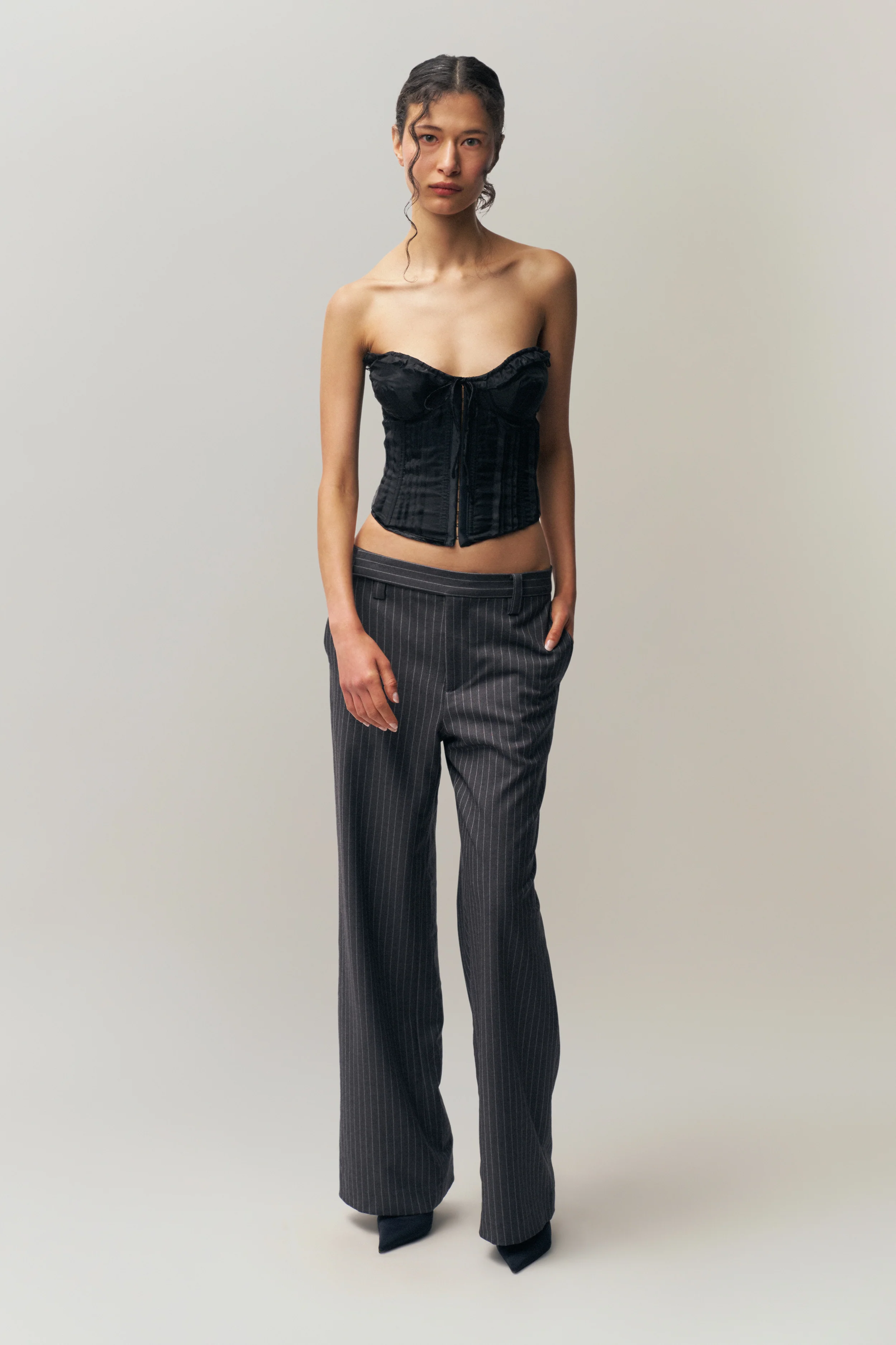 Raina Pinstripe Pant - Image 4