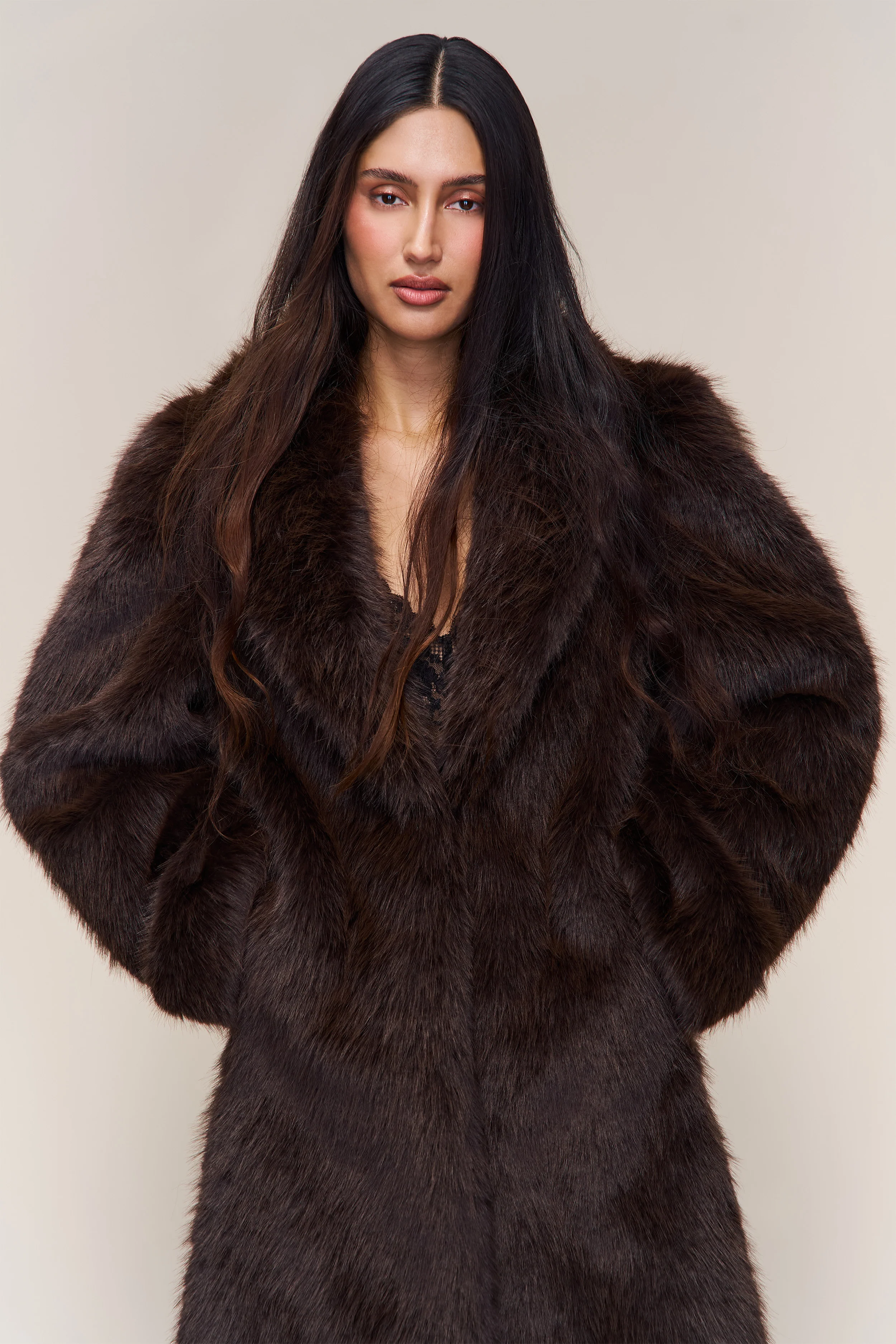 Roxie Faux Fur Coat - Image 4