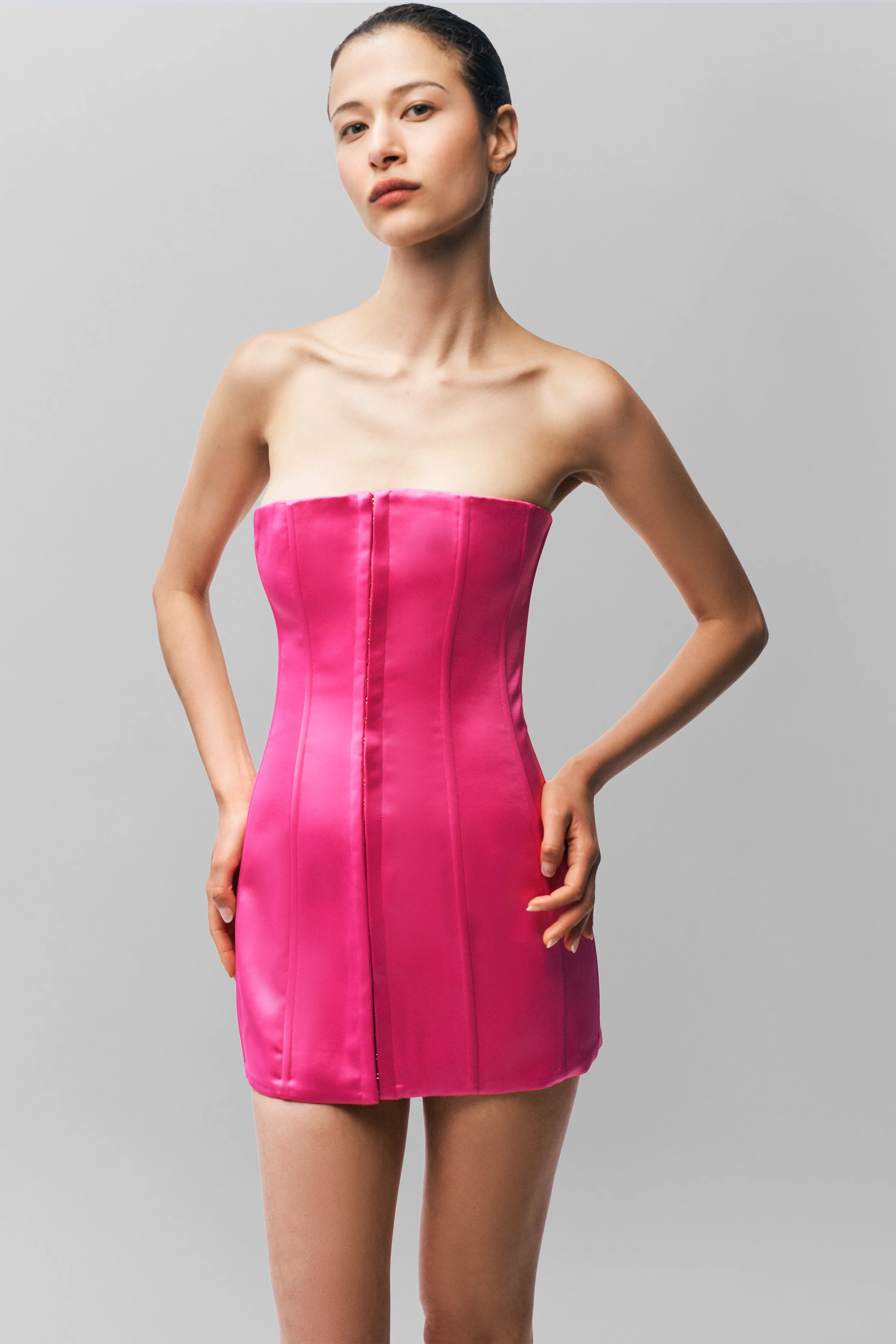 Satin Corset Dress - Image 4