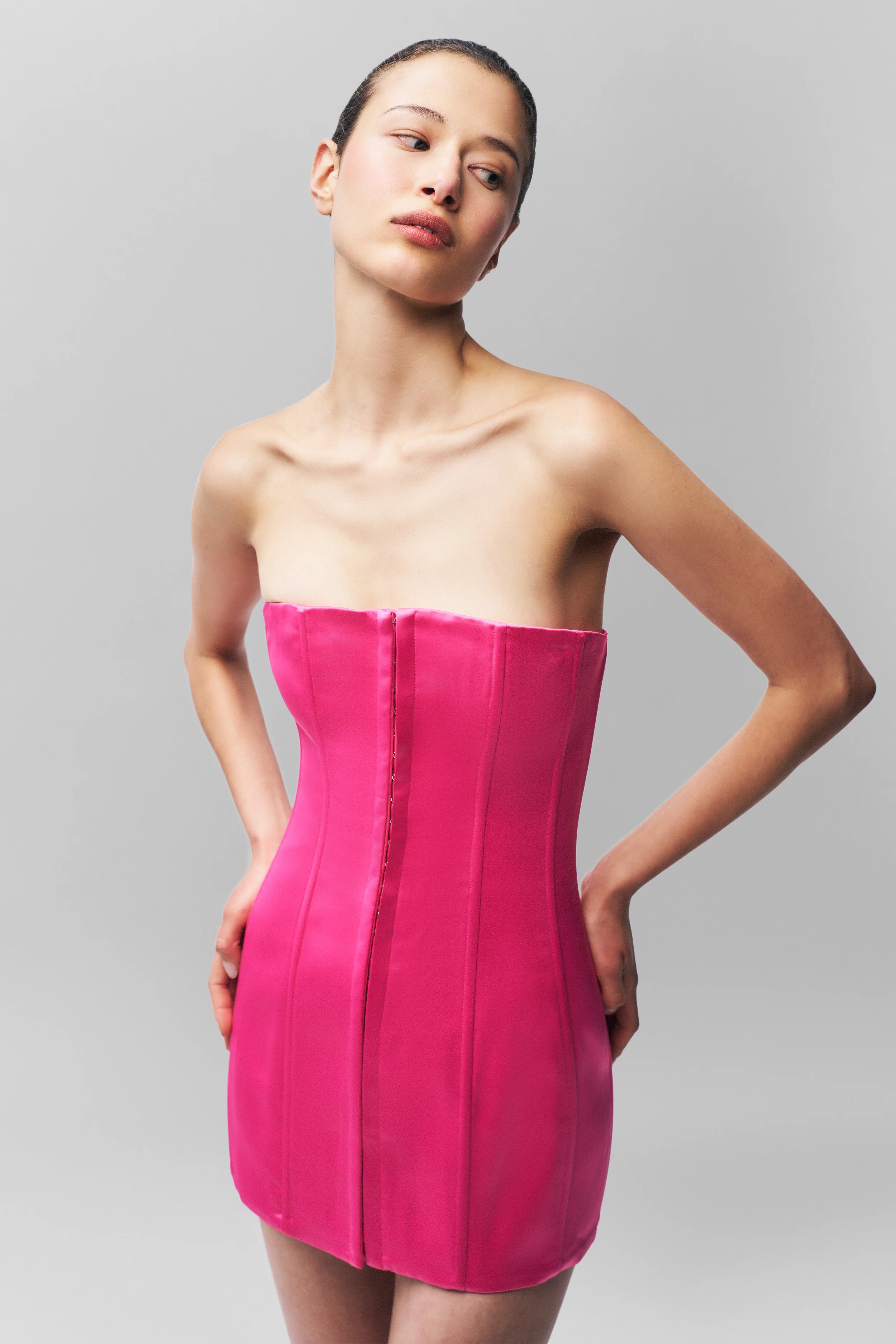 Satin Corset Dress - Image 5