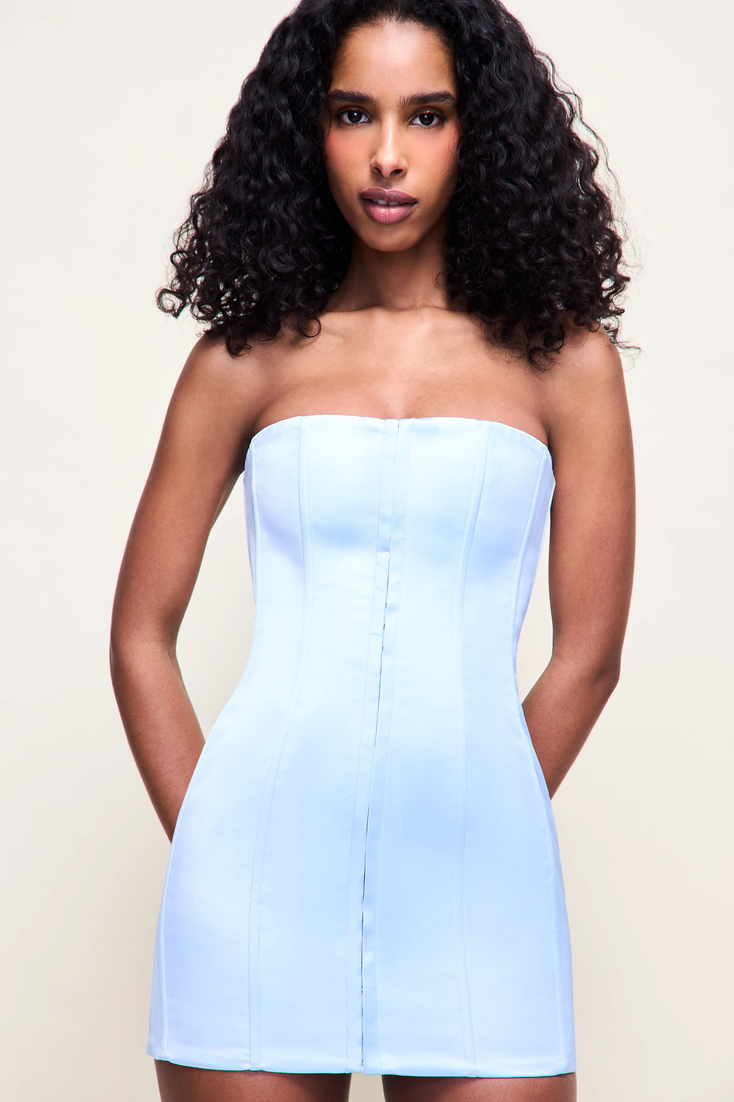 Satin Corset Dress - Image 4