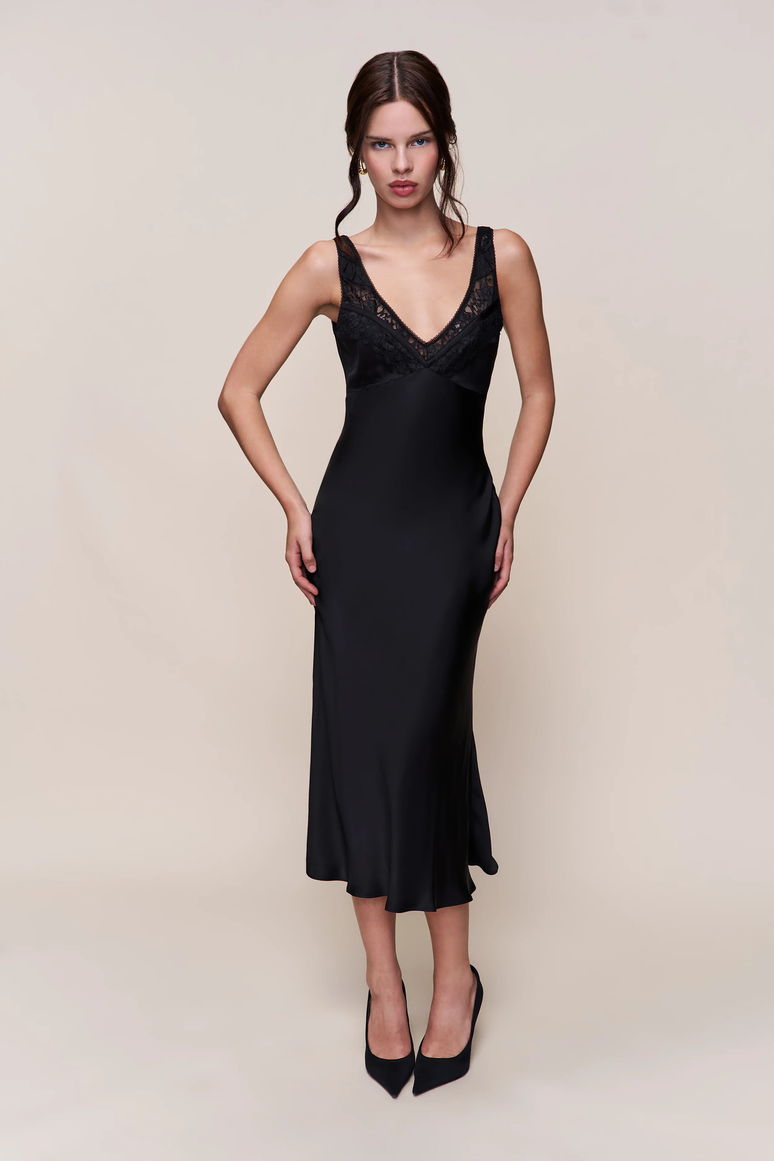 Scaosi Lace Detail Slip Dress - Image 3