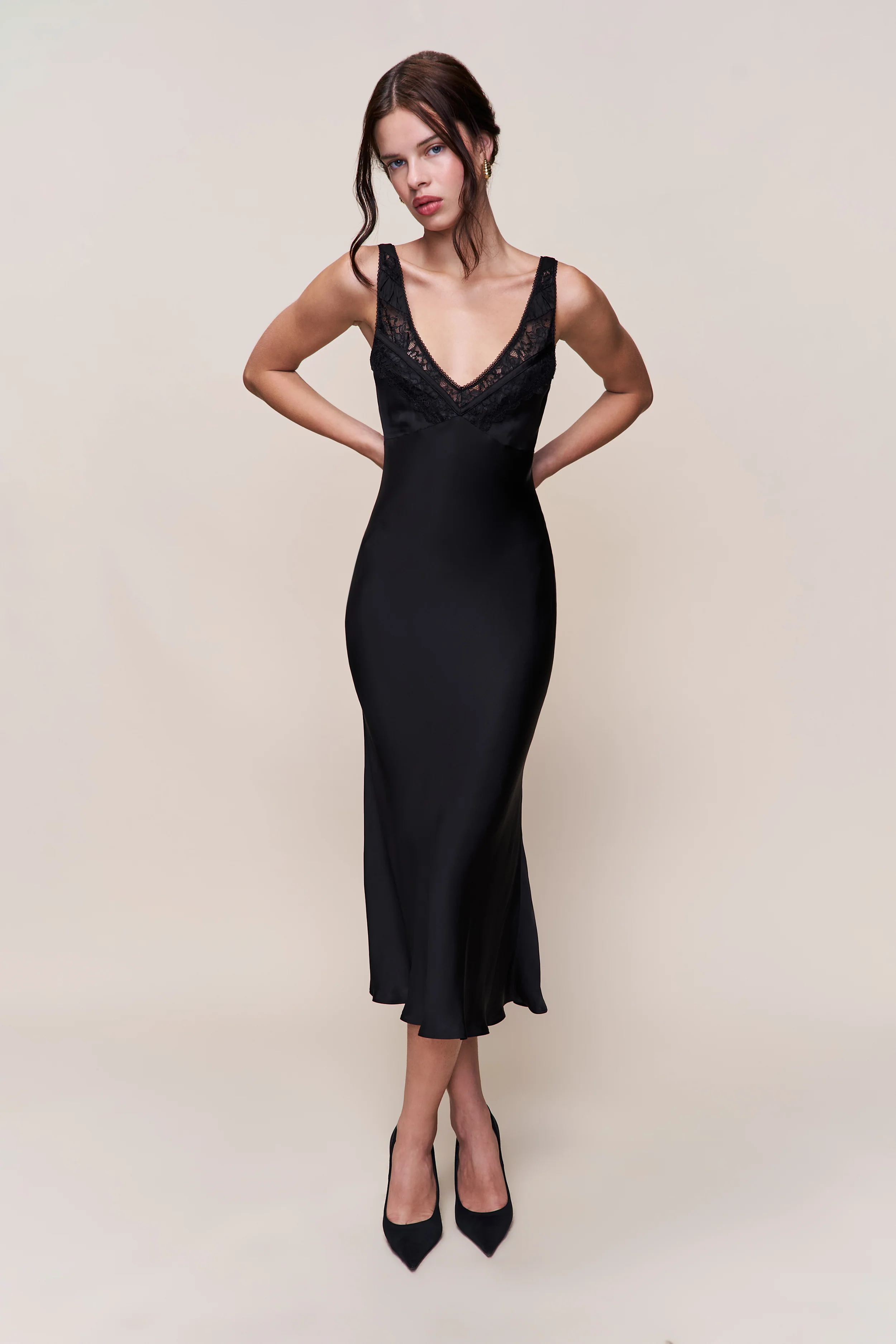 Scaosi Lace Detail Slip Dress - Image 4