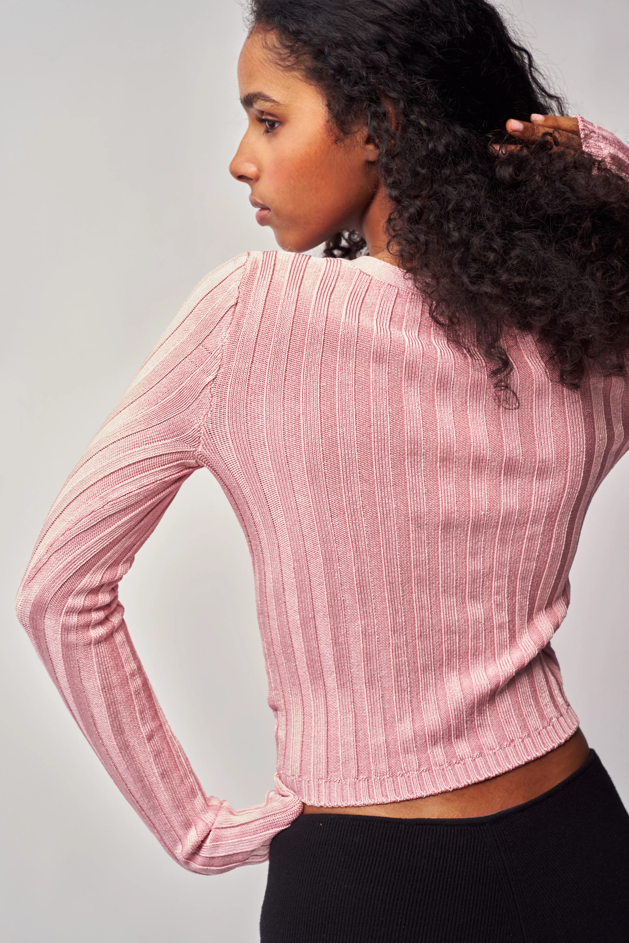 Slinky Rib Cardigan - Image 4