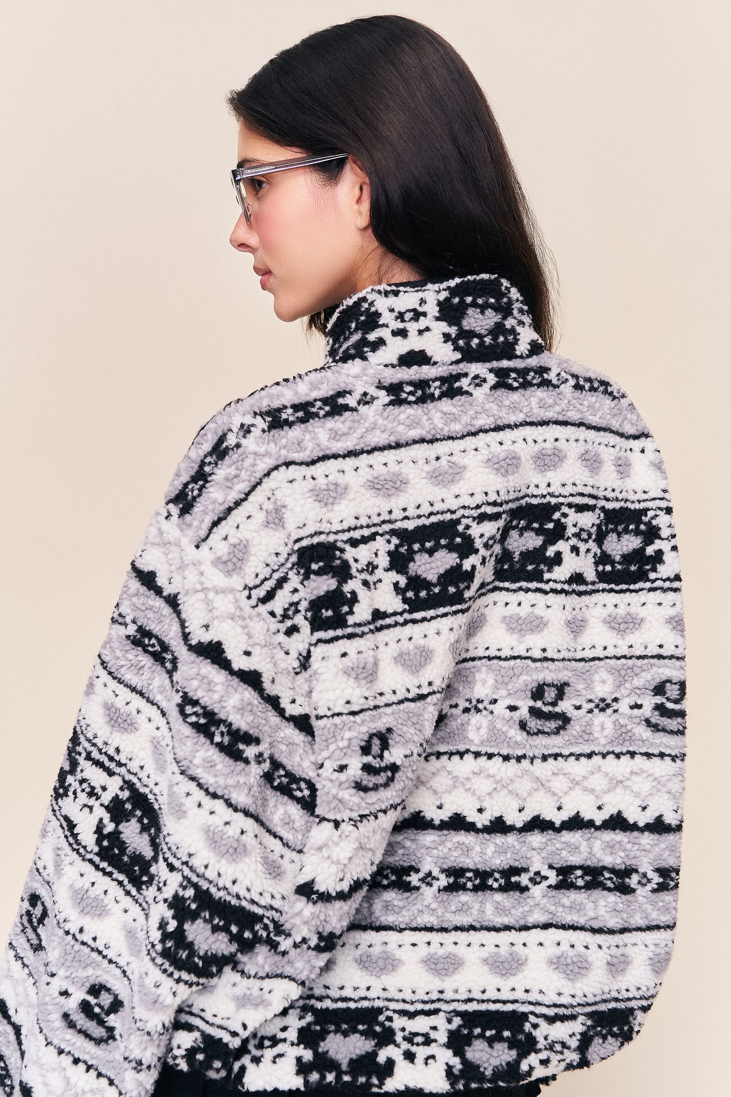 Guizio Sherpa Zip Up Jacket - Image 6