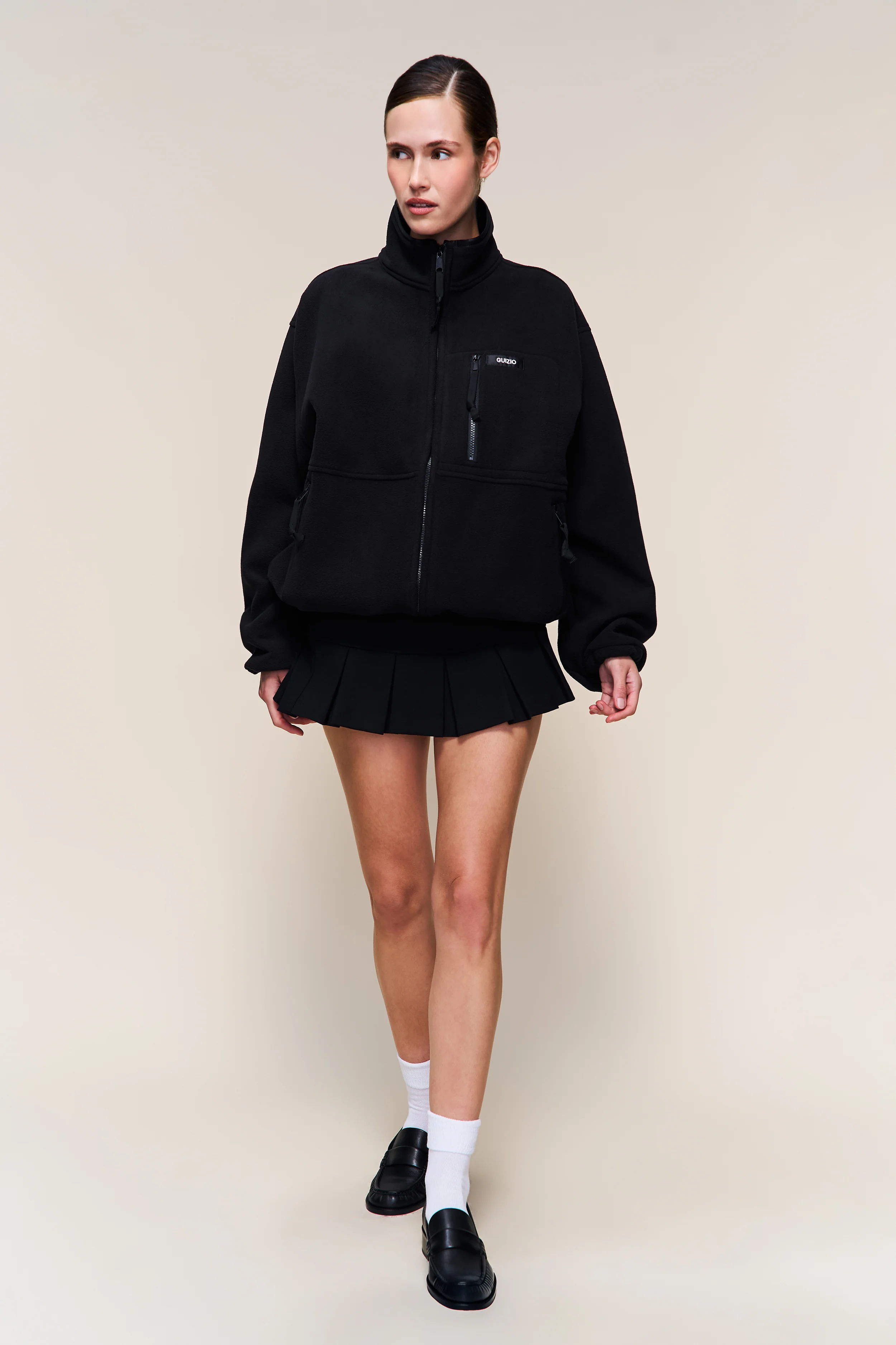 Guizio Fleece Zip Up Jacket - Image 3